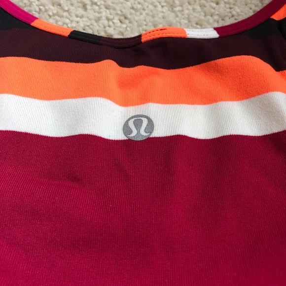 SOLD Lululemon Refresh Racer Tank - Blossom Stripe - Picture 6 of 6